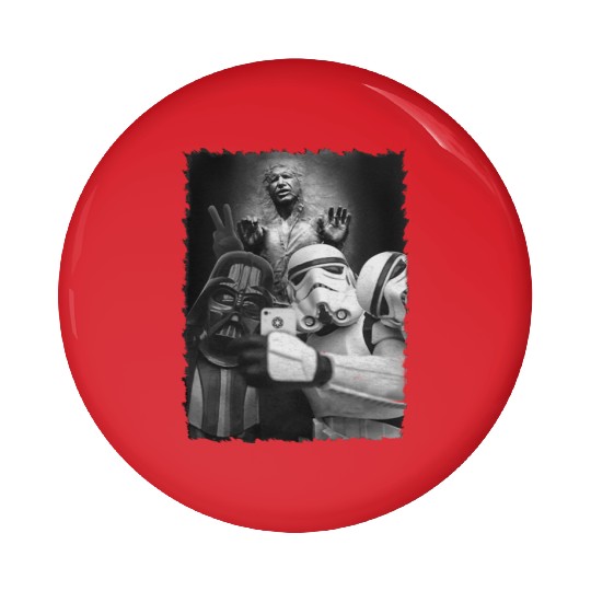 Darth Vader Stormtrooper Selfie Pin Buttons, Disney Star Wars Pin Buttons
