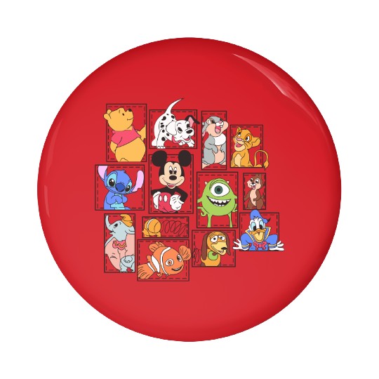 Disney Squad Pin Buttons, Disney Characters Pin Buttons, Disney Pin Buttons, Disney Trip Pin Buttons, Disney Family Pin Buttons,Disney World Pin Buttons