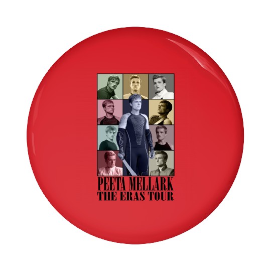 Peeta Mellark Eras Tour Vintage Unisex Pin Buttons, Peeta Mellark Vintage Pin Buttons