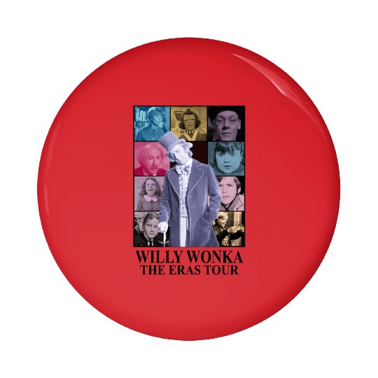 Discover Willy Wonka The Eras Tour Bella & Canvas Pin Buttons