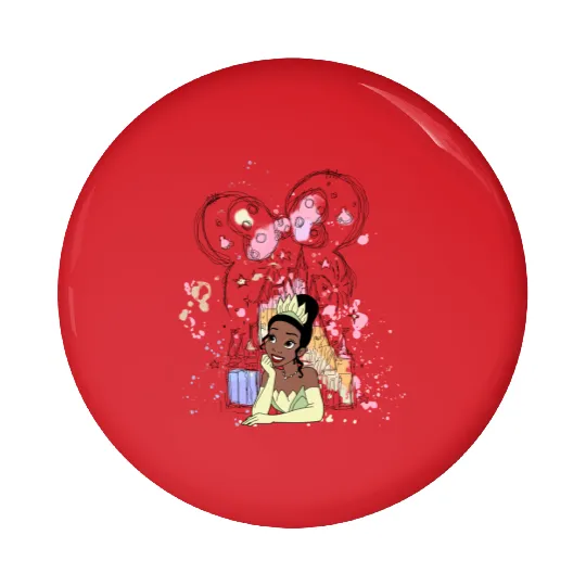 Tiana Disney Pin Buttons, Tiana Pin Buttons, Tiana Princess Pin Buttons, Cute Tiana Pin Buttons