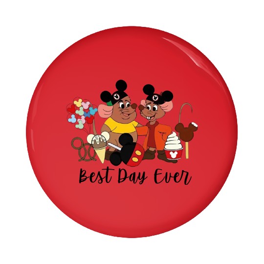 Best Day Ever Jaq and Gus Gus Pin Buttons, Disney Trip Pin Buttons, Disneyland Cinde Pin Buttons, Disney Mice Pin Buttons