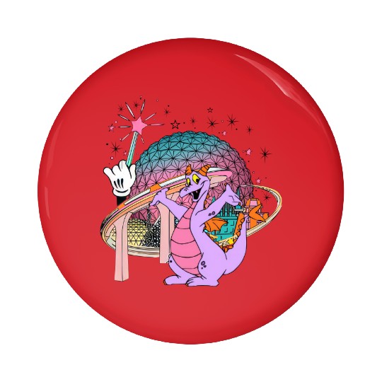 Disney Figment Pin Buttons, Epcot Figment Pin Buttons