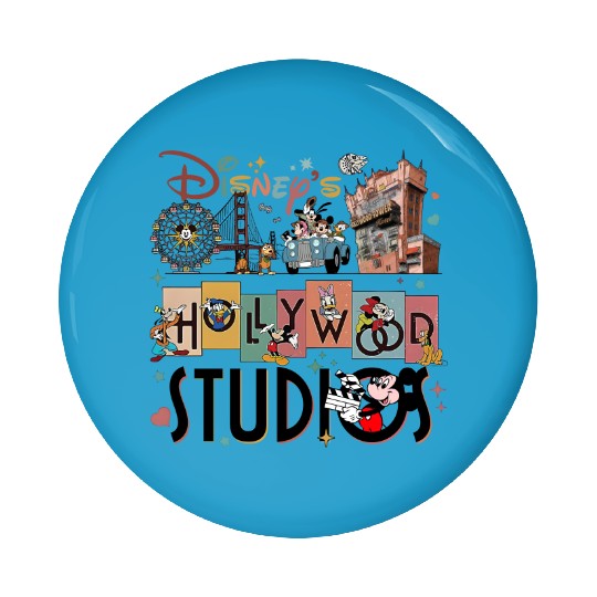 Disney Land Pin Buttons, Disneyworld Pin Buttons, Mickey And Friends Pin Buttons, Magic Kingdom Pin Buttons, Disney Trip Pin Buttons