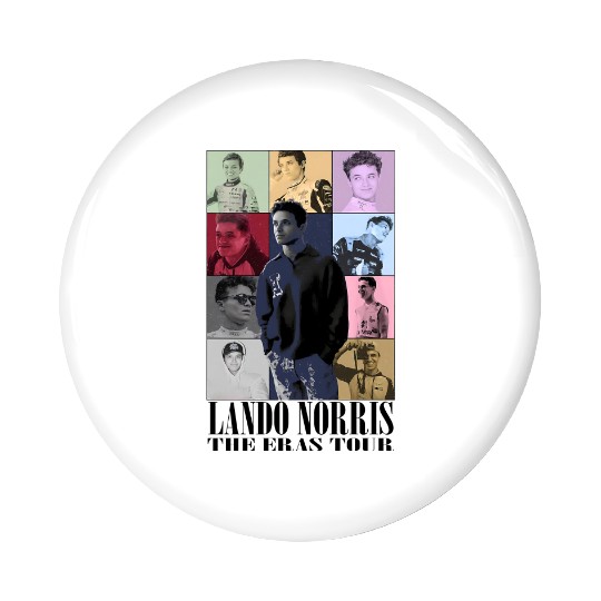 Lando Norris Eras Tour Inspired Pin Buttons