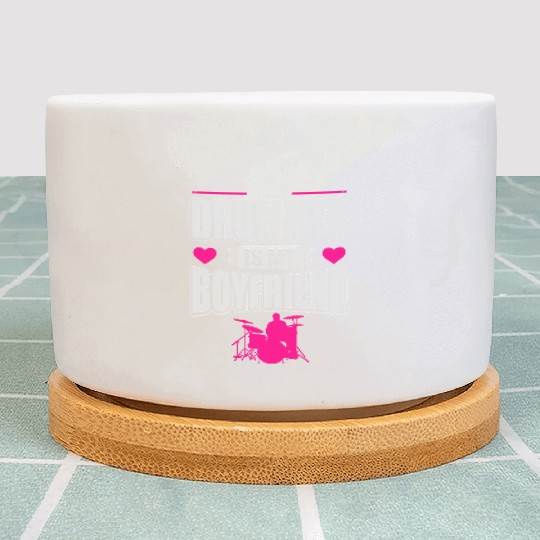 The drummer is my boyfriend Plant Pots