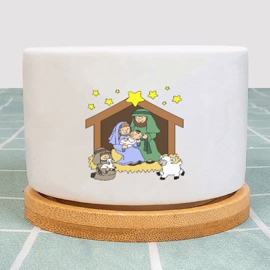 Nativity Scene Plant Pots