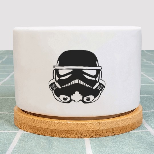 Stormtrooper Helmet Design Plant Pots