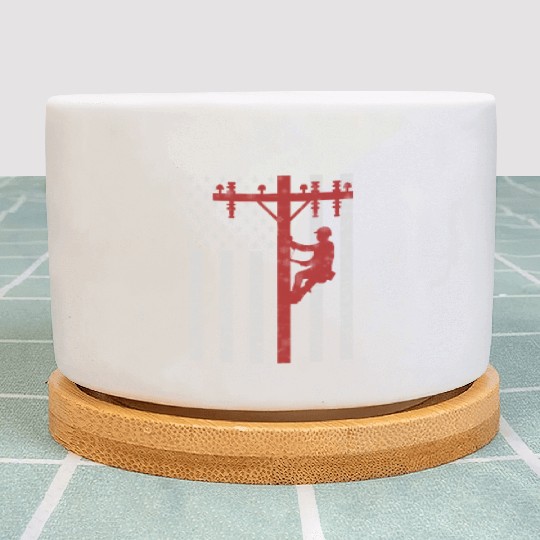 american lineman Plant Pots