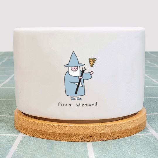 Pizza Wizzard Plant Pots