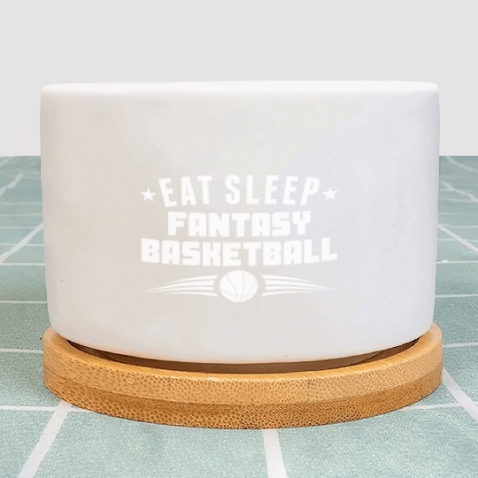 Eat Sleep Fantasy Basketball Plant Pots