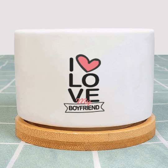 I love my Boyfriend Plant Pots