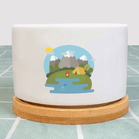 camping nature Plant Pots