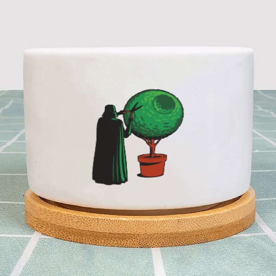 Funny Star Wars Darth Vader Gardener Plant Pots