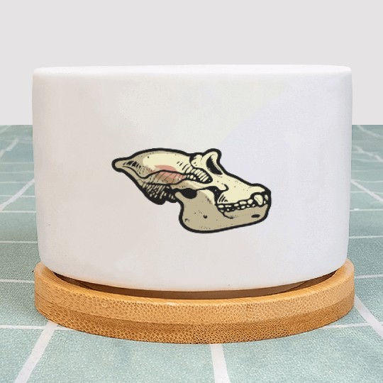 ape skull Plant Pots
