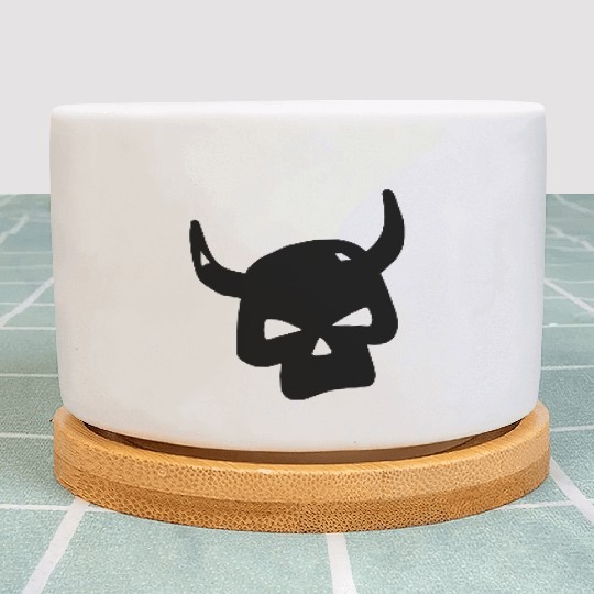 Punk Skull Horns Devil Plant Pots