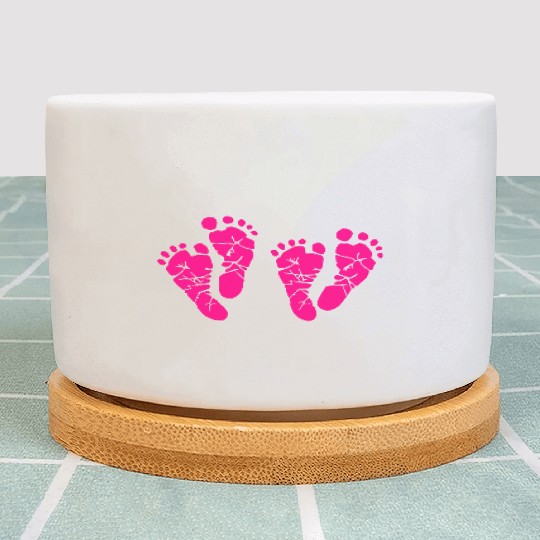 Twin Baby Feet - Pregnancy - Maternity - Mom to be Plant Pots