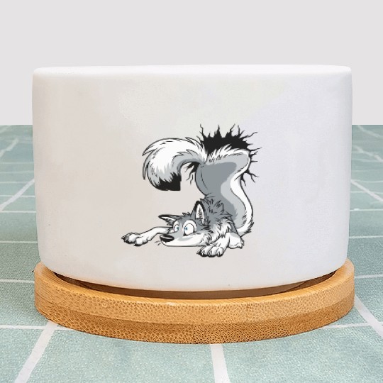 UN-STUCK Grey Husky Plant Pots