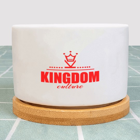 Kingdom Culture Brand logo (RED) Plant Pots