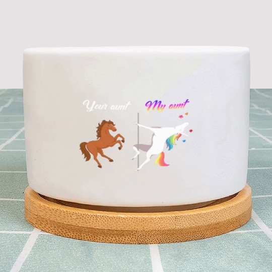 Your aunt my aunt Unicorn Plant Pots