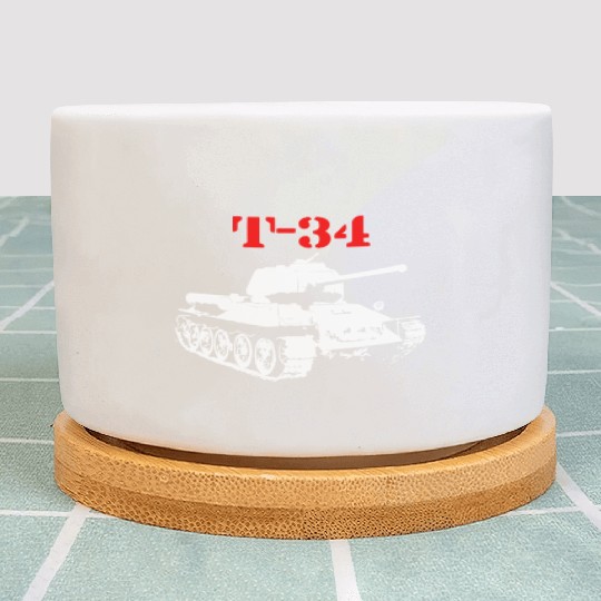 T 34 Soviet Russin World War II Tank Plant Pots