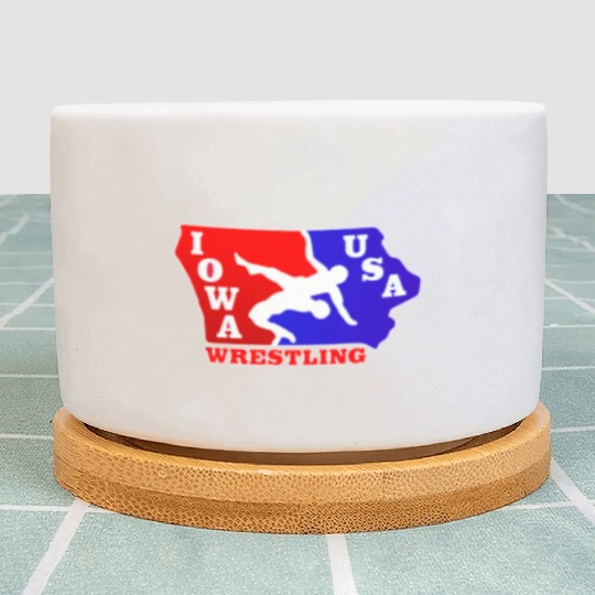 Iowa Team USA Wrestling Plant Pots