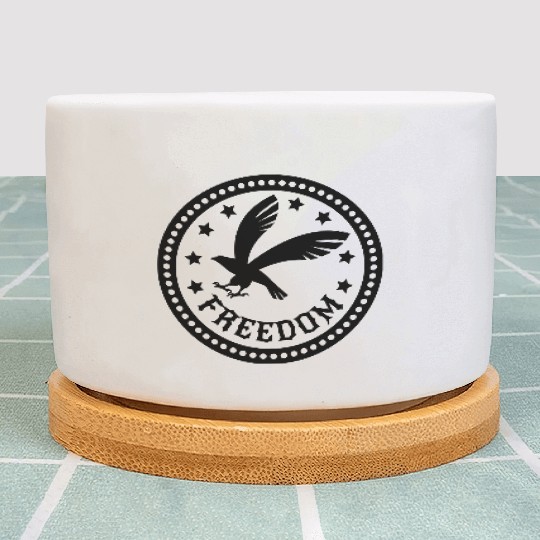 Emblem eagle and freedom Plant Pots