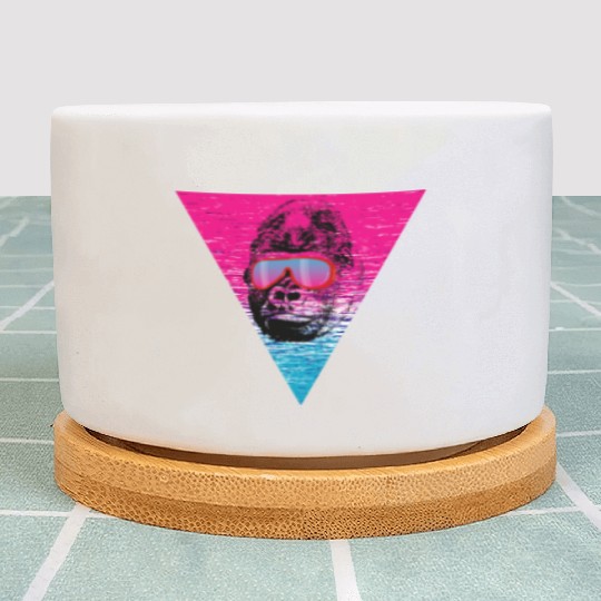 Cool Monkey Ape Gorilla sunglasses gift idea Plant Pots