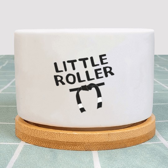 Jiu Jitsu Little Roller Black Brazilian BJJ Dark Plant Pots