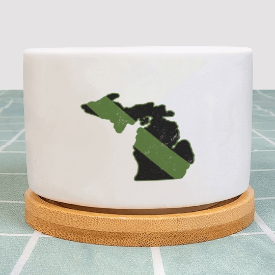 Game Warden CBP Michigan Border Patrol Park Ranger Plant Pots