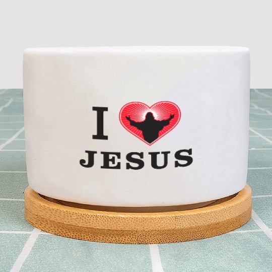 I Love Jesus Plant Pots