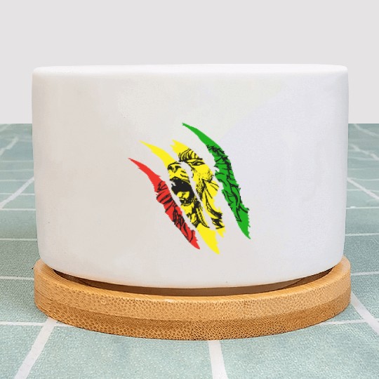 Lion Of Judah - Reggae Music Rastafari Rasta Gift Plant Pots