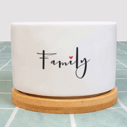 Family Heart Love Community Gift Plant Pots