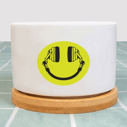 Headphone Smiley Acid House Cans MUSIC RAVE WEED D Plant Pots