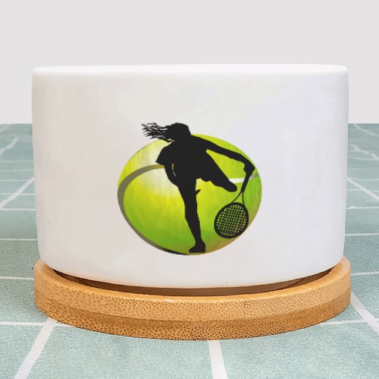 Tennis,Tennis Player,woman tennis player Plant Pots