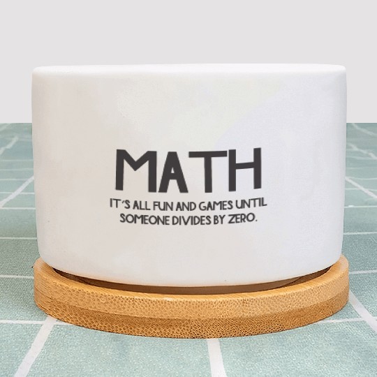 Funny Math Division College Math Plant Pots