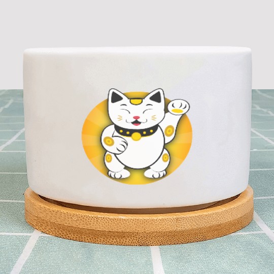 Maneki Neko - Japanese Lucky Cat Plant Pots