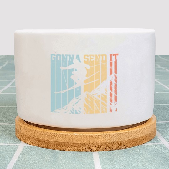 Gonna Send It - Ski Vintage Gift Plant Pots