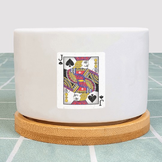jack of spades playing card Plant Pots