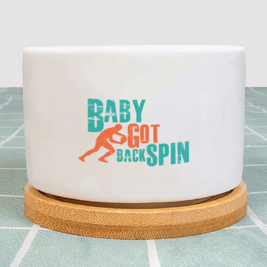 I play table tennis with backspin and backhand Plant Pots