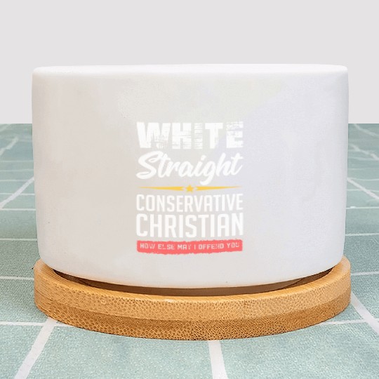 Funny political conservative Christian gift idea Plant Pots