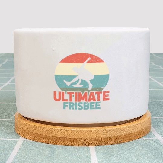 Ultimate Frisbee Retro Plant Pots