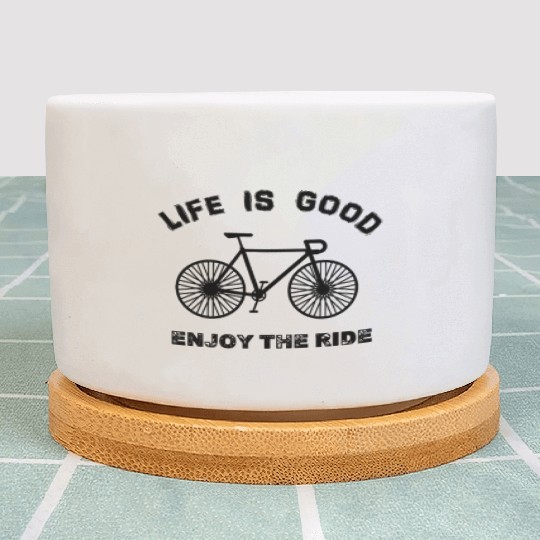 Bike Racer Motivation - Black endurance Bike Plant Pots