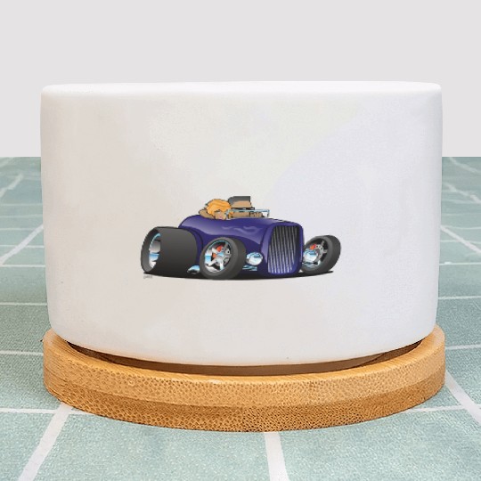 Highboy hot rod deep purple roadster Plant Pots