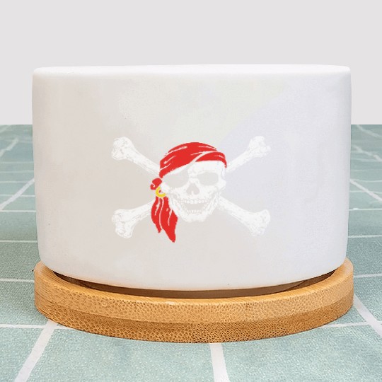 Pirate Skull Crossbones Plant Pots