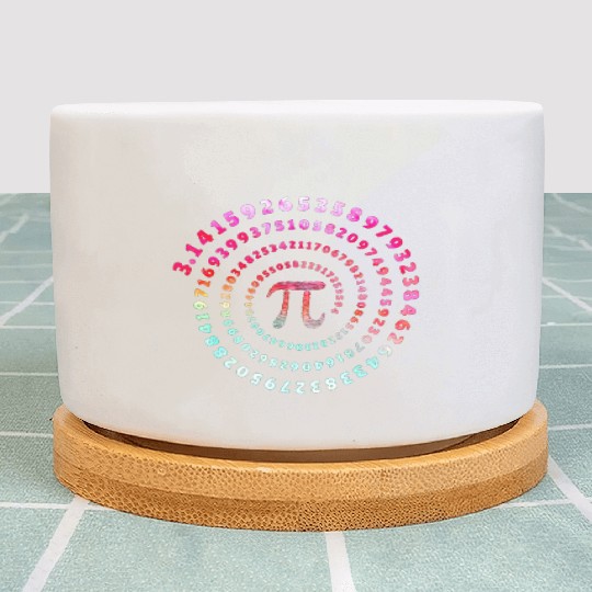 Pi Spiral Novelty Plant Pots for Pi Day