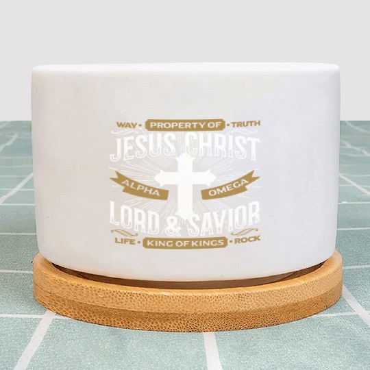 way property of truth jesus christ alpha omega lor Plant Pots