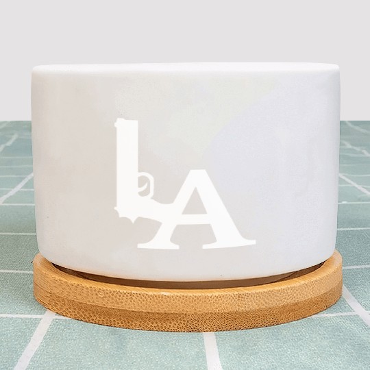 LA Dodgers Gun Los Angeles Hollywood California Plant Pots