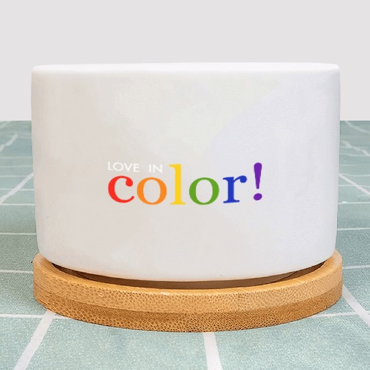 LGBT love in color Gay Pride CSD Rainbow Colorful Plant Pots