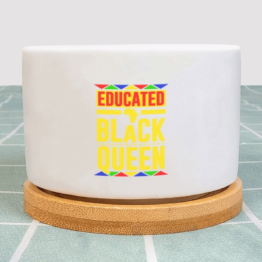 Educated Black Queen Plant Pots